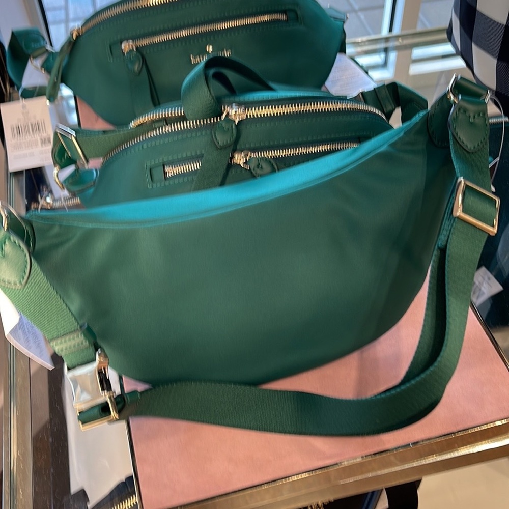 Kate Spade Chelsea Nylon Belt Bag Fanny Pack 
Color: Deep Jade
NWT - Picture 2 of 16